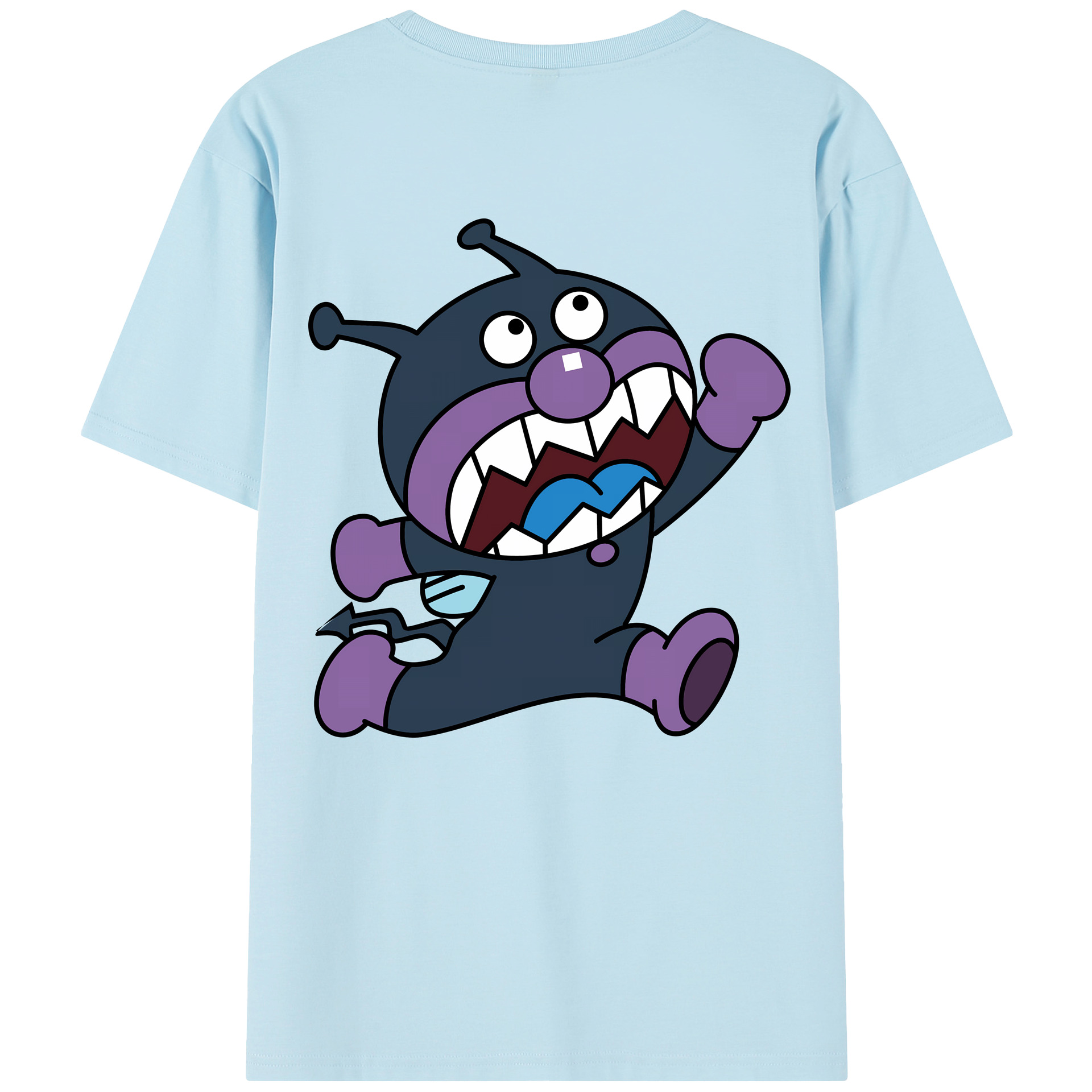 （画像用） アンパンマン Anpanman 綿100％半袖Tシャツ（背面プリント）